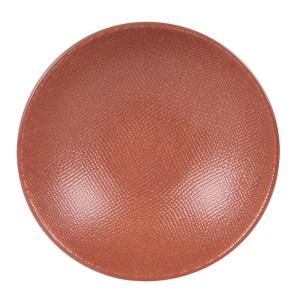 Lot de 6 assiettes creuse   terra 19 cm  en grès  orange