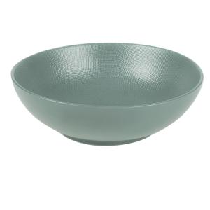 Lot de 6 assiettes creuses    19 cm  bleues en grès