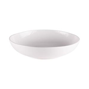 Lot de 6 assiettes creuses   20,5 cm  blanc en porcelaine