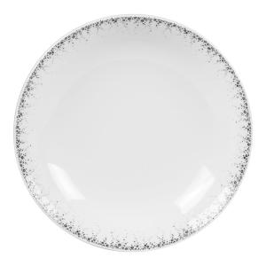 Lot de 6 assiettes creuses boréalis gris 20 cm  blanc en po…