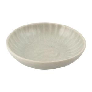 Lot de 6 assiettes creuses en grès gris Ø15cm
