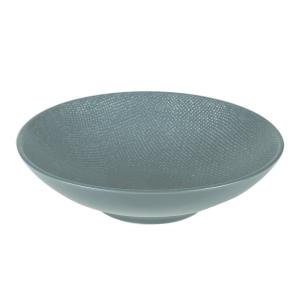 Lot de 6 assiettes creuses vésuvio  19 cm  bleuses en grès