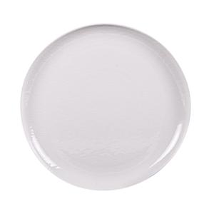 Lot de 6 assiettes plate   26,5 cm  blanc en porcelaine