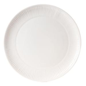 Lot de 6 assiettes plate    27,5 cm  blanc en faïence