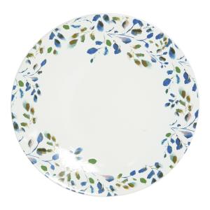 Lot de 6 assiettes plate   27 cm  décoré en grès