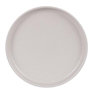 Lot de 6 assiettes plate   crème 28 cm  beige en grès