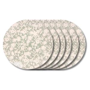 Lot de 6 assiettes plate   e 27 cm  vert en grès