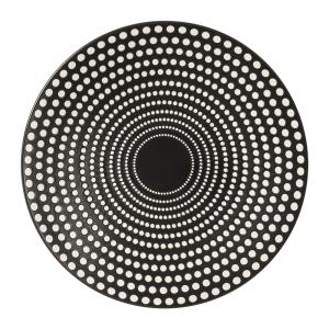 Lot de 6 assiettes plate galaxy pois 27 cm  en grès  noir