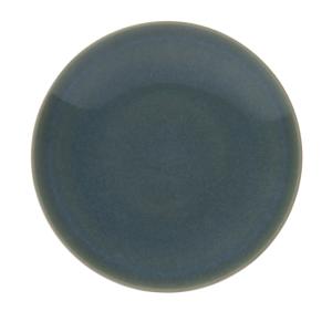 Lot de 6 assiettes plate lagon 27 cm  en grès  bleu