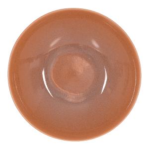 Lot de 6 assiettes plate terra 27,5 cm  orange en grès