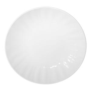 Lot de 6 assiettes plates   26,5 cm  blanc en porcelaine