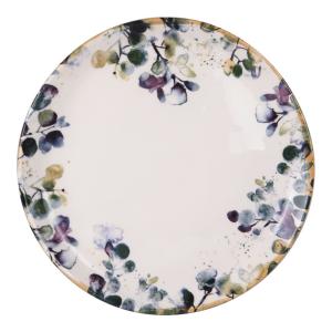 Lot de 6 assiettes plates   27,5 cm  multicolores en faïenc…