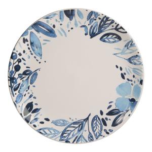 Lot de 6 assiettes plates   27 cm  blanc en faïence