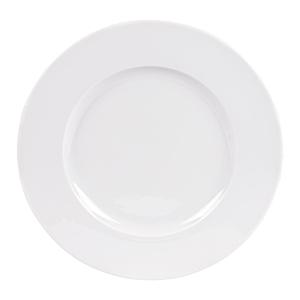 Lot de 6 assiettes plates 27 cm    blanc en porcelaine