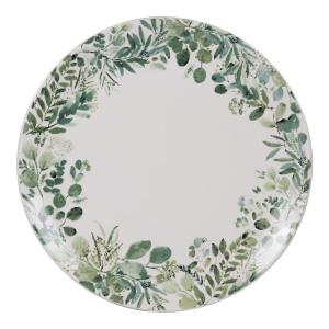 Lot de 6 assiettes plates   27 cm  multicolores en faïence