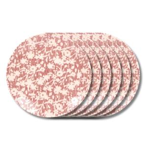 Lot de 6 assiettes plates    27 cm  rouge en grès