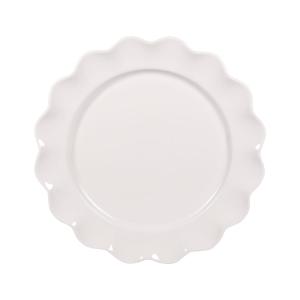 Lot de 6 assiettes plates beiges  27 cm  beiges en grès