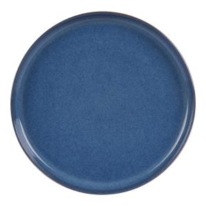 Lot de 6 assiettes plates    cobalt 28 cm  bleues en grès