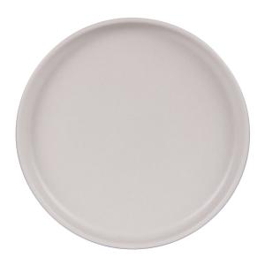 Lot de 6 assiettes plates   crème 28 cm  beige en grès