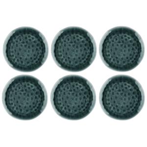 Lot de 6 assiettes plates en grès bleu D28,5