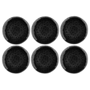 Lot de 6 assiettes plates en grès noir D28,5