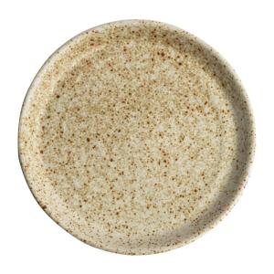 Lot de 6 assiettes plates en grès noir Ø26,5cm