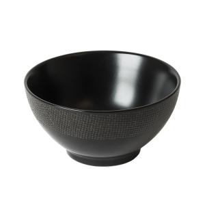 Lot de 6 bols    14 cm  noir en grès