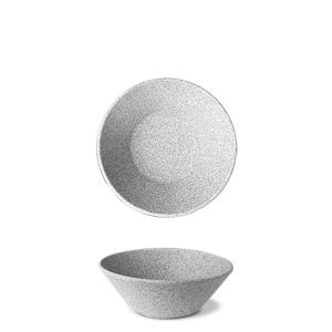 Lot de 6 bols en porcelaine D15 effet granit brut gris