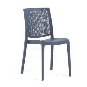 Lot de 6 chaises bleues en polypropylène renforcé de fibre…