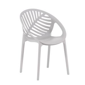 Lot de 6 chaises empilables en polypropylène renforcé grise…