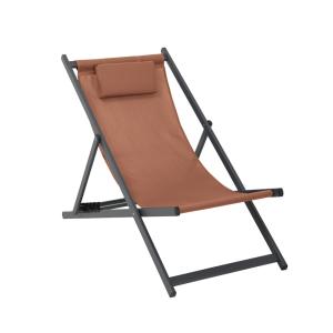 Lot de 6 chiliennes  en aluminium terracotta