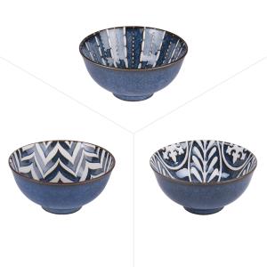 Lot de 6 coupelle   9,5 cm  bleu en porcelaine