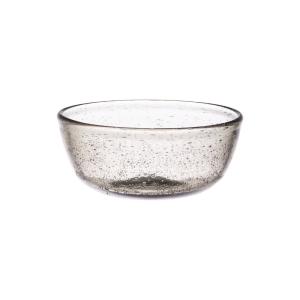 Lot de 6 coupelles    12 cm  gris en verre