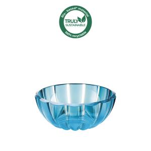 Lot de 6 coupelles en acrylique bleu et transparent 12 cm