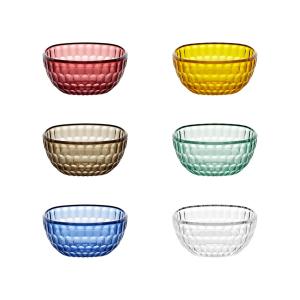 Lot de 6 coupelles en cristal acrylique biologique multicol…
