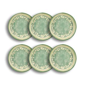 Lot de 6 coupelles en faïence verte 15,5cm