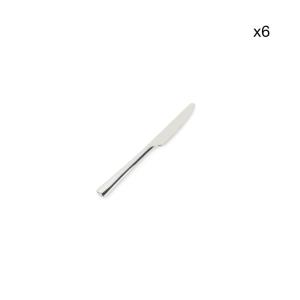 Lot de 6 Couteau à dessert argent en métal 20,5cm