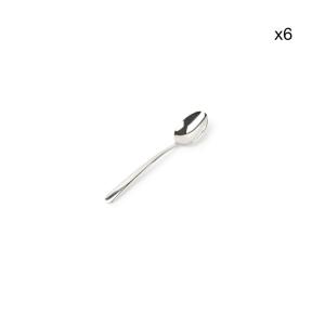 Lot de 6 Cuillère à dessert argent en métal 17,5cm