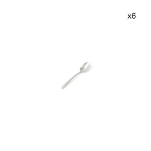 Lot de 6 Cuillère moka argent en métal 11,5cm