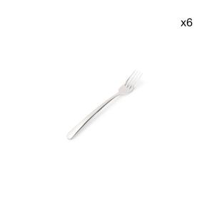 Lot de 6 Fourchette de table argent en métal 21cm