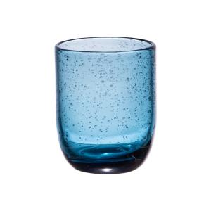Lot de 6 gobelets 20 cl   bullé   bleus en verre