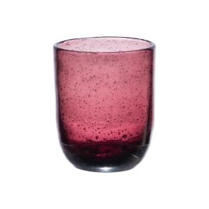 Lot de 6 gobelets 20 cl   bullé   violet en verre