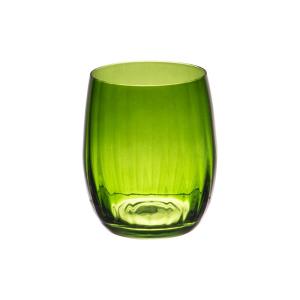 Lot de 6 gobelets    30 cl  vert en verre cristallin