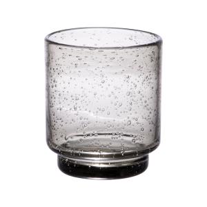 Lot de 6 gobelets à talon   25 cl   gris en verre