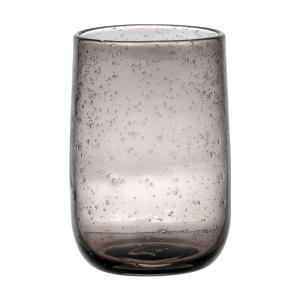 Lot de 6 gobelets   bullé  25 cl  gris en verre