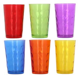 Lot de 6 gobelets colorés 22cl