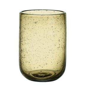 Lot de 6 gobelets perla bullé 25 cl ambre  jaunes en verre