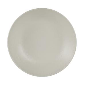 Lot de 6 grande assiettes creuse    25 cm  blanc en grès