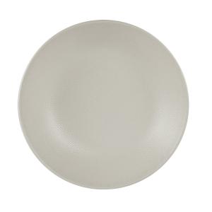 Lot de 6 grande assiettes creuses    25 cm  blanc en grès