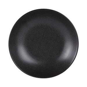Lot de 6 grande assiettes creuses vesuvio  25 cm  noir en g…